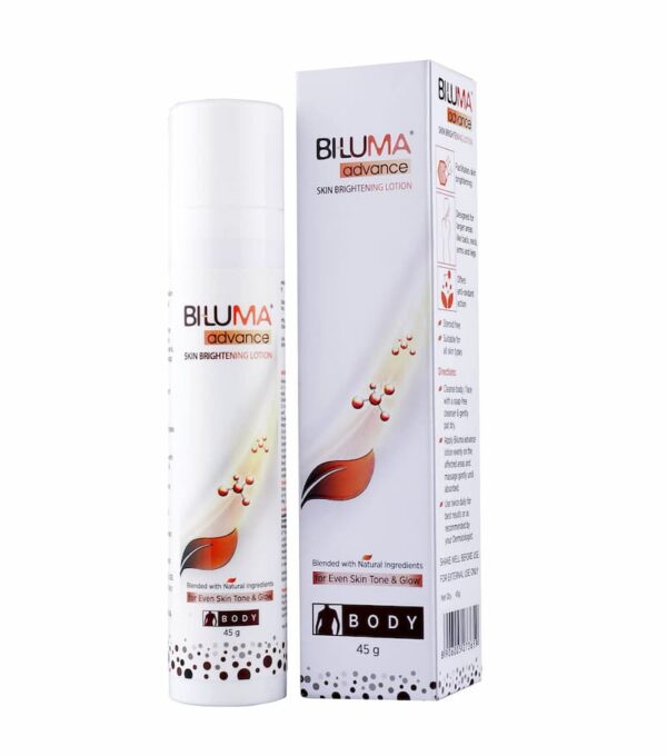 Biluma Advance Skin Brightening Body Lotion bottle.