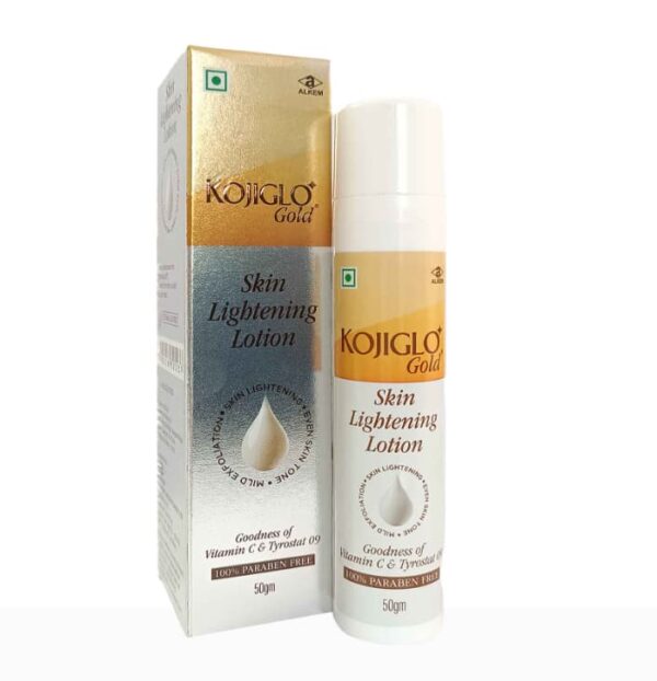 Kojiglo Gold Skin Lightening Lotion Bottle