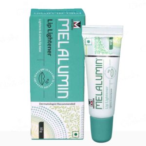 Melalumin Lip Lightener SPF 15 tube for lip care lip lightening lip brightening.