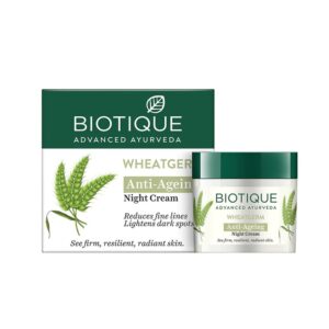 Hydrate and rejuvenate with Biotique Wheat Germ Night Cream.